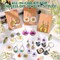 Let's Resin Dainty Jewelry Making Kit with 300+ pcs, Beginner Resin Kit, DIY Handmade Holiday Gift Crafts, Art & Craft, Keychain, neckness
